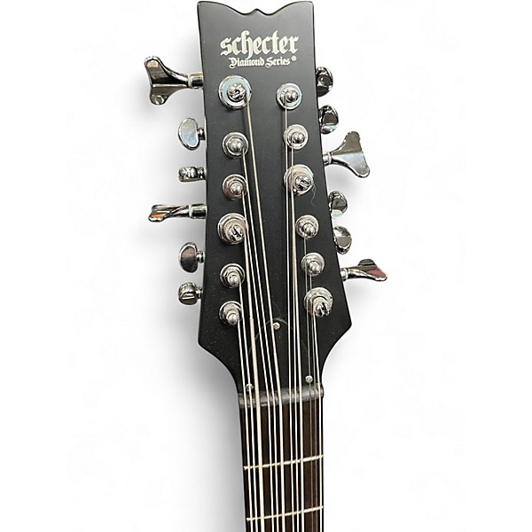 Used Schecter Guitar Research dUg Pinnick DP12 Matte Black Electric Bass Guitar