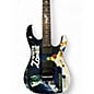 Used ESP LTD Kirk Hammett Signature White Zombie Custom Graphic Solid Body Electric Guitar