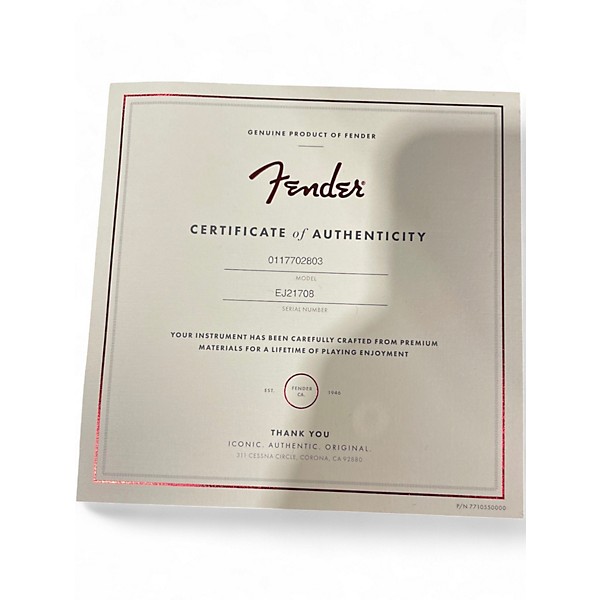 Used 2021 Fender ERIC JOHNSON CLIFFS OF DOVER STRAT 2 Color Sunburst Solid Body Electric Guitar