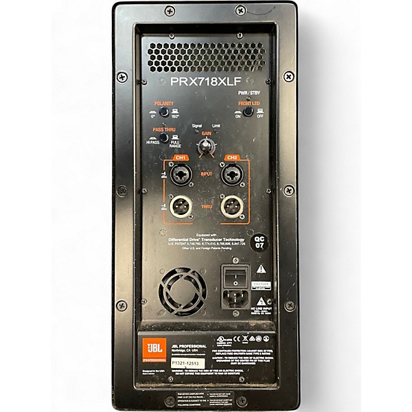 Used JBL PRX718XLF Unpowered Subwoofer