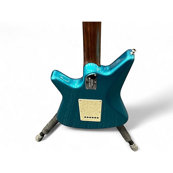Used Ernie Ball Music Man Albert Lee Signature Tremolo METALLIC BLUE Solid Body Electric Guitar