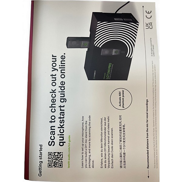 Used LEWITT LCT 240 PRO Condenser Microphone