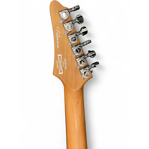 Used Ibanez AZ24P1QM Deep Ocean Blonde Solid Body Electric Guitar