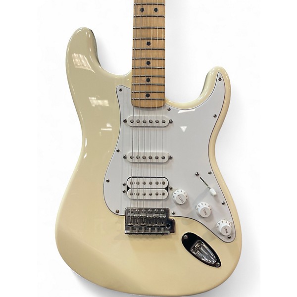 Used Fender Standard Stratocaster HSS Olympic White Solid Body Electric Guitar