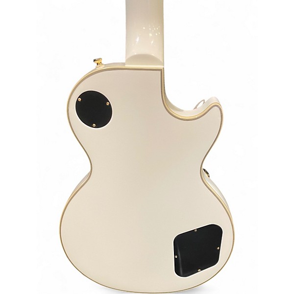 Used Epiphone Les Paul Custom Left Handed Alpine White Electric Guitar