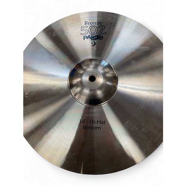 Used Paiste 14in 502 Hi Hat Pair Cymbal