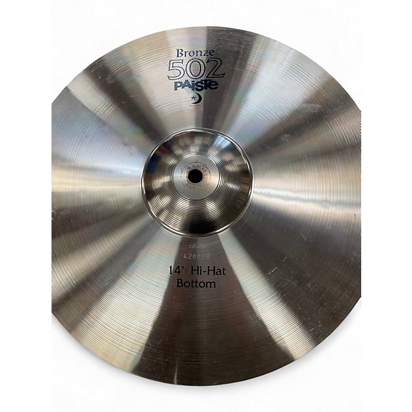 Used Paiste 14in 502 Hi Hat Pair Cymbal