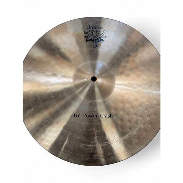 Used Paiste 16in 502 Power Crash Cymbal