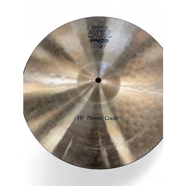 Used Paiste 16in 502 Power Crash Cymbal