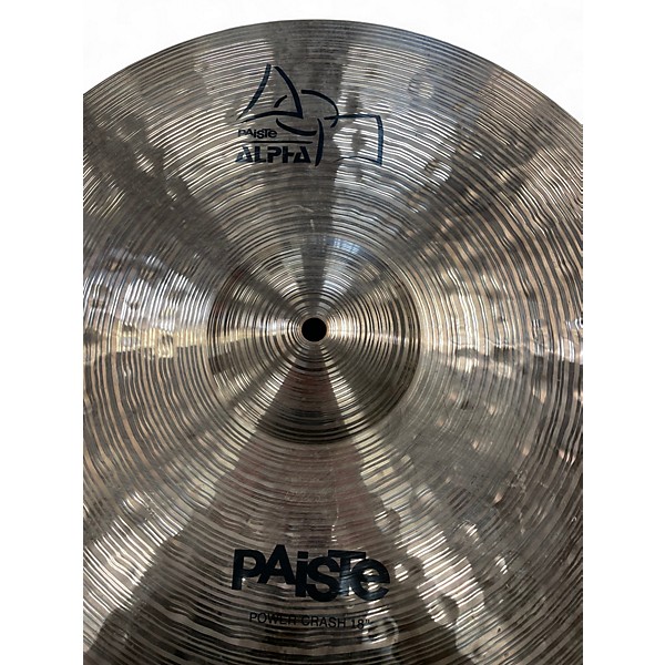 Used Paiste 18in Alpha Power Crash Cymbal