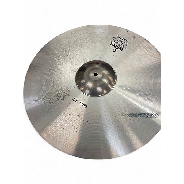 Used Paiste 20in 502 Ride Cymbal