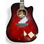 Used D'Angelico PREMIER BOWERY Crimson Red Burst Acoustic Electric Guitar