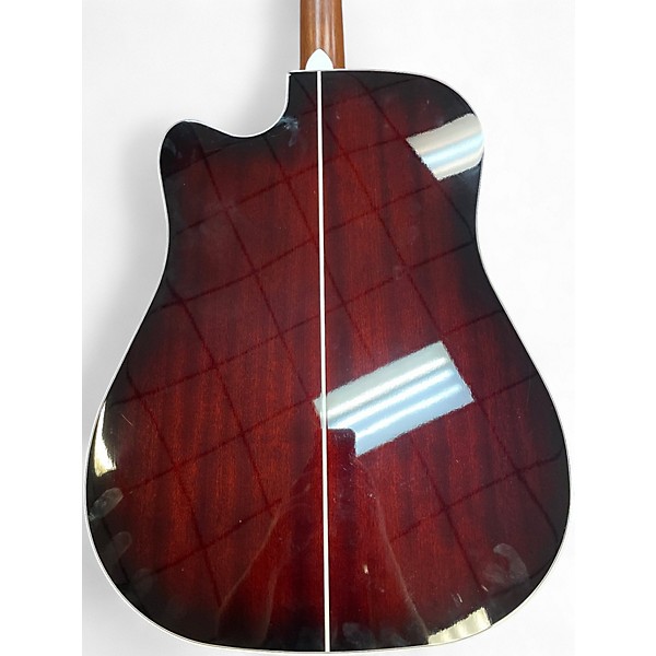 Used D'Angelico PREMIER BOWERY Crimson Red Burst Acoustic Electric Guitar