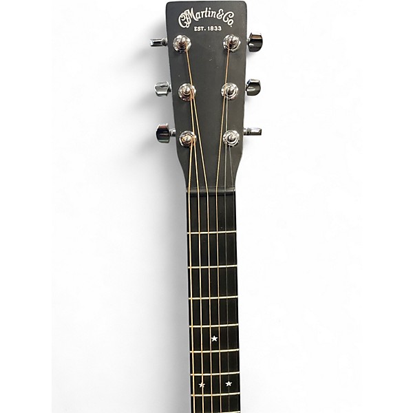 Used Martin DX Johnny Cash Black Acoustic Electric Guitar