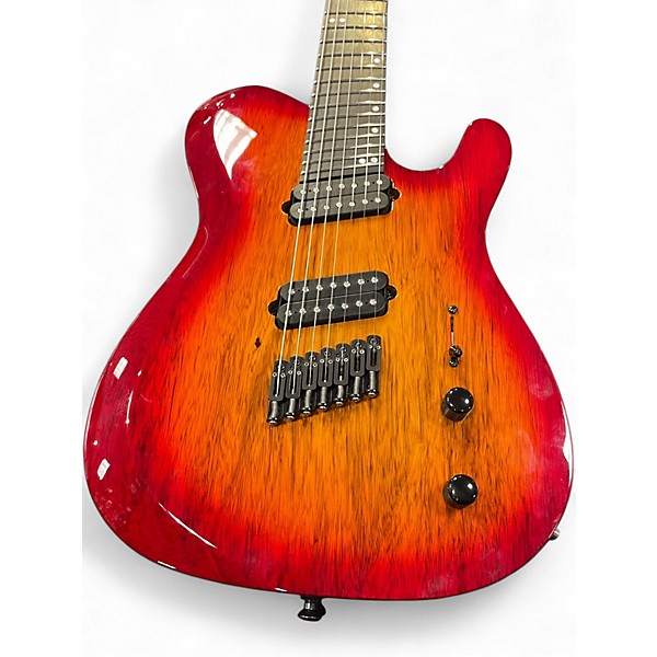 Used Kiesel Solo 7 Multi Cherry Sunburst Solid Body Electric Guitar