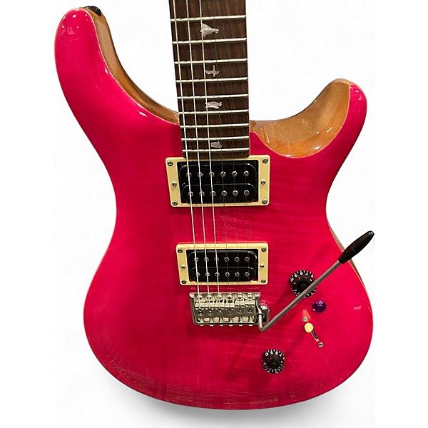 Used PRS SE Custom 24 bonnie pink Solid Body Electric Guitar