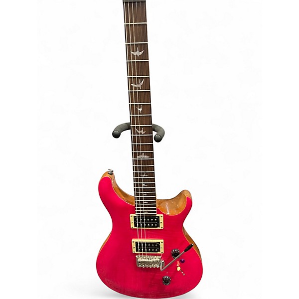 Used PRS SE Custom 24 bonnie pink Solid Body Electric Guitar