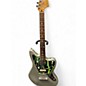 Used 2010 Fender Blacktop Jaguar Silver Solid Body Electric Guitar