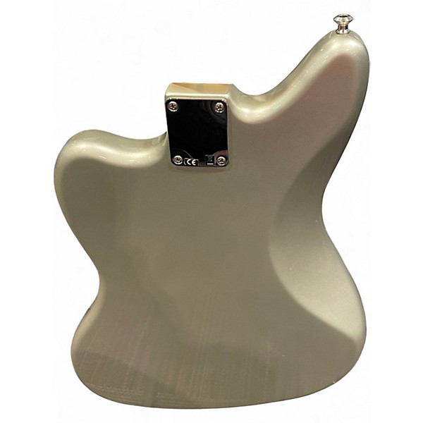 Used 2010 Fender Blacktop Jaguar Silver Solid Body Electric Guitar