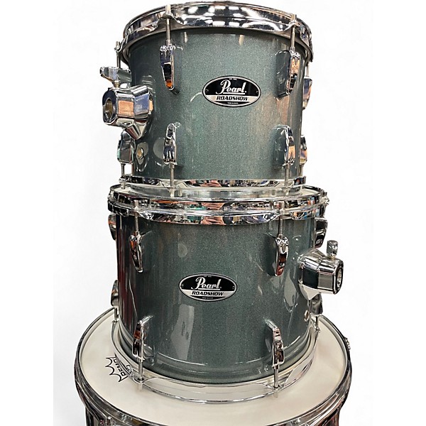 Used Pearl 4 Piece Roadshow Charcoal Metallic Drum Kit