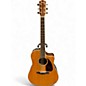Used Fender CD320ASCE Dreadnought Natural Acoustic Electric Guitar