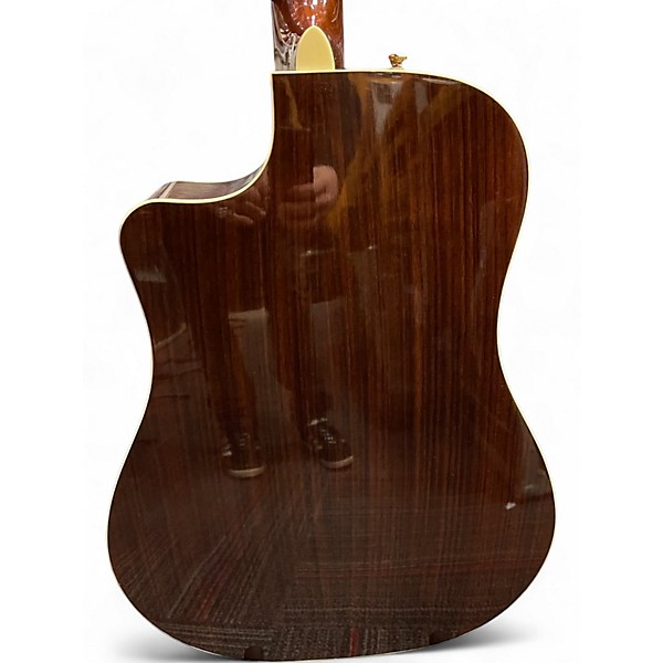 Used Fender CD320ASCE Dreadnought Natural Acoustic Electric Guitar