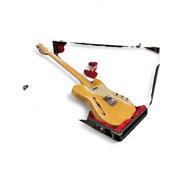 Used Fender Custom Shop 1969 Telecaster Thinline Journeyman Relic Aged Natural Hollow Body Electric Guitar