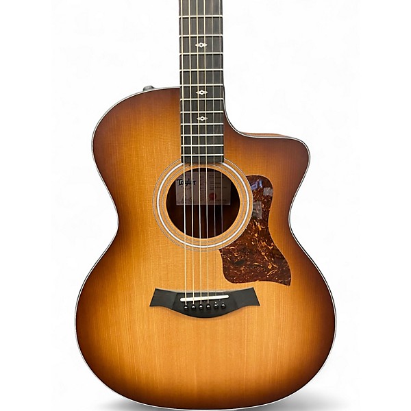 Used Taylor Sunset Blvd 114CE Edgeburst Acoustic Electric Guitar