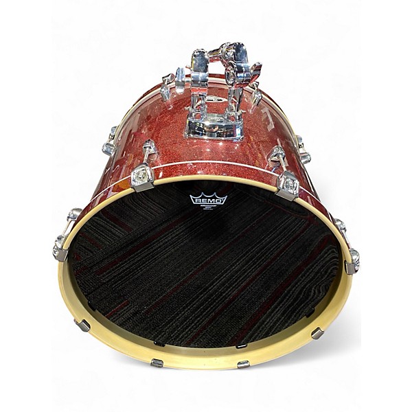 Used Pearl 5 Piece Export Red Drum Kit