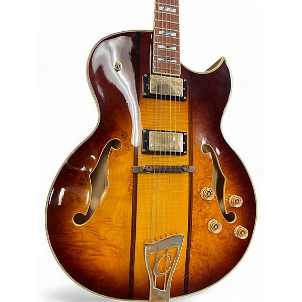 Used Iyv IJZ-500 2 Color Sunburst Hollow Body Electric Guitar