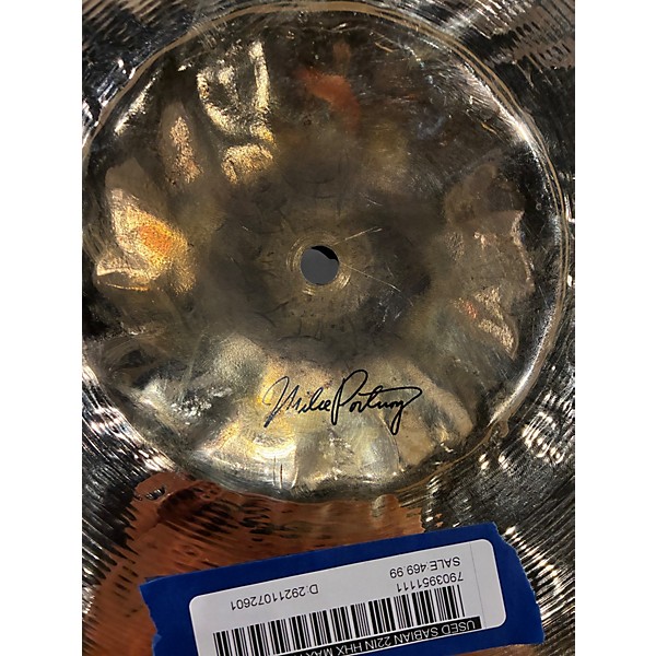 Used SABIAN 22in hhx max ride mike portnoy Cymbal