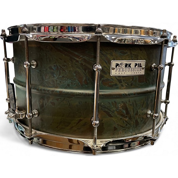 Used Pork Pie 14X6.5 Brass Patina Snare Brass Patina Drum