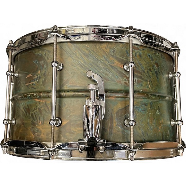 Used Pork Pie 14X6.5 Brass Patina Snare Brass Patina Drum