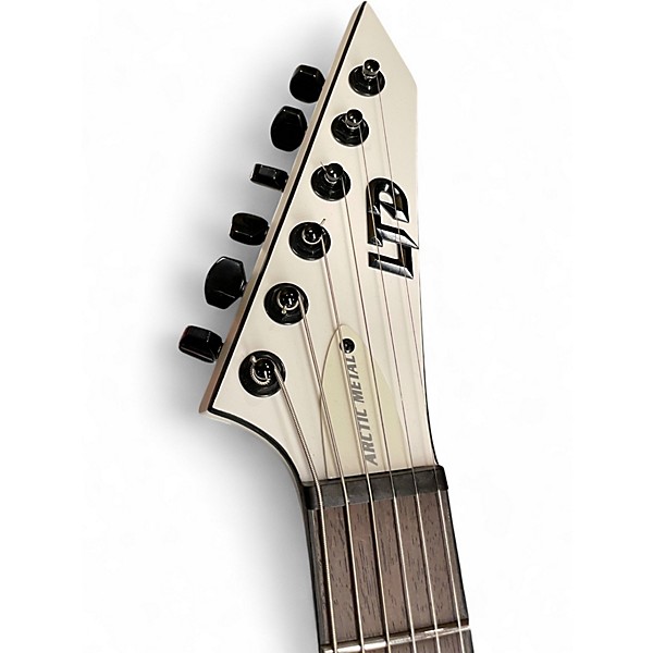 Used ESP LTD ARROW ARCTIC METAL Arctic White Solid Body Electric Guitar