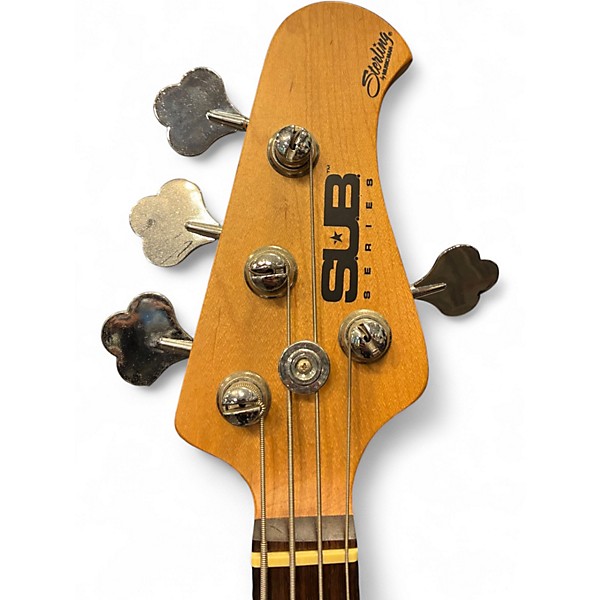 Used Sterling by Music Man Sub 4 Blue Electric Bass Guitar