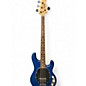 Used Sterling by Music Man Sub 4 Blue Electric Bass Guitar