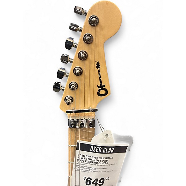 Used Charvel San Dimas Style 1 HH Blue Solid Body Electric Guitar