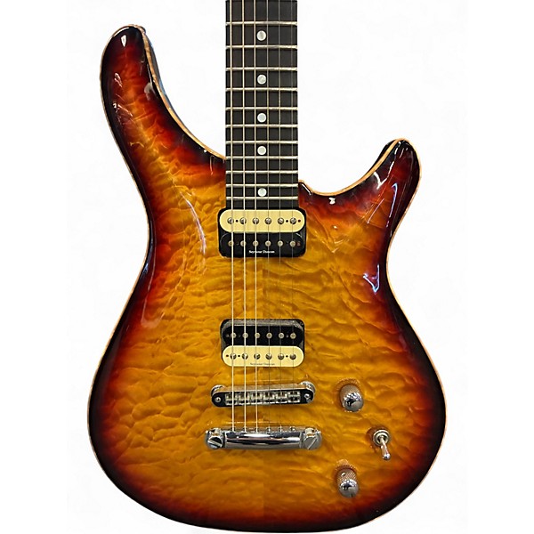 Used Ed Roman Quicksilver Sunburst Solid Body Electric Guitar