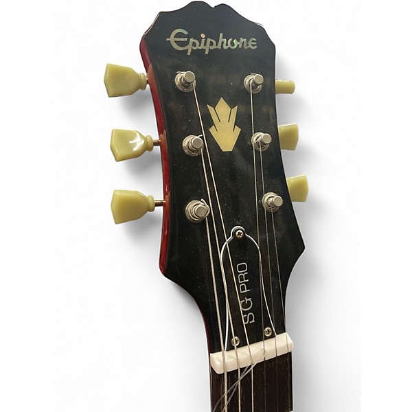 Used Epiphone SG Pro RED Solid Body Electric Guitar