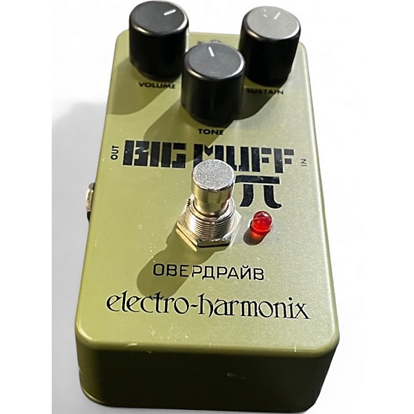 Used Electro-Harmonix Green Russian Big Muff Pi Fuzz Effect Pedal