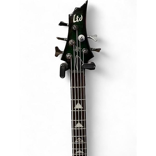 Used ESP LTD DK-5 Dan Kenny Signature Trans Green Electric Bass Guitar