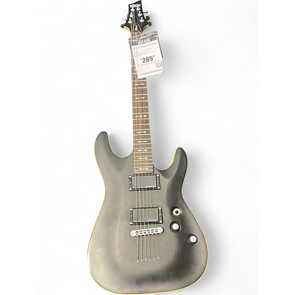 Used Schecter Guitar Research Omen 6 Active Black Solid Body Electric Guitar