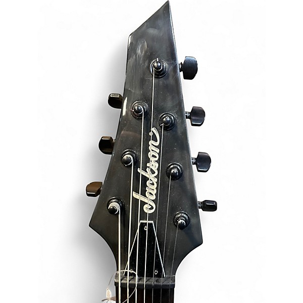 Used Jackson JS22-7 Dinky 7 String Black Solid Body Electric Guitar
