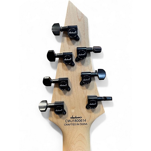 Used Jackson JS22-7 Dinky 7 String Black Solid Body Electric Guitar