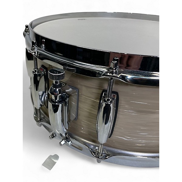Used Gretsch Drums 5.5X14.5 Brooklyn Series Snare marine white Drum