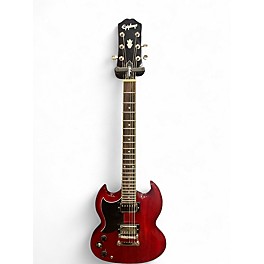 Used Epiphone SG Standard Left Handed Candy Apple Red Electric Guitar