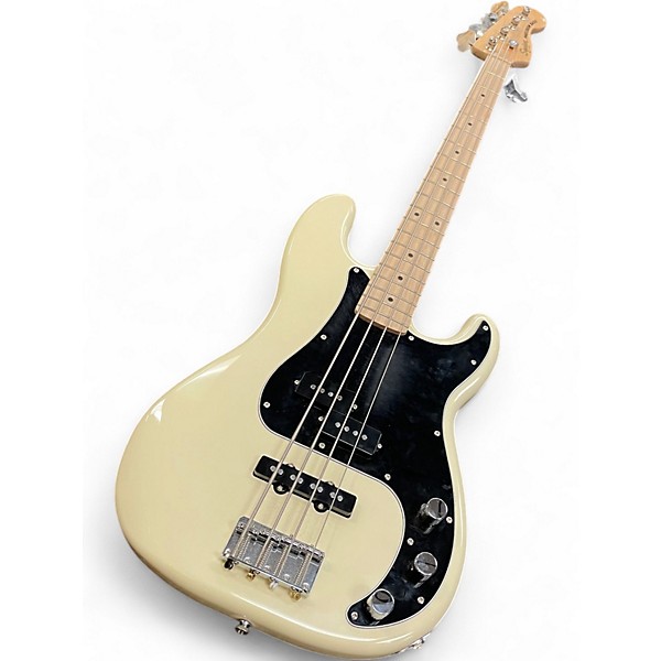 Used Squier Precision Bass WHITE Electric Bass Guitar