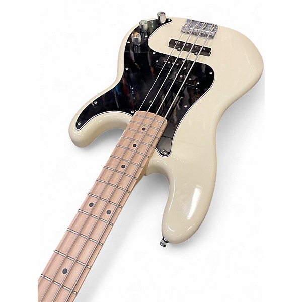 Used Squier Precision Bass WHITE Electric Bass Guitar