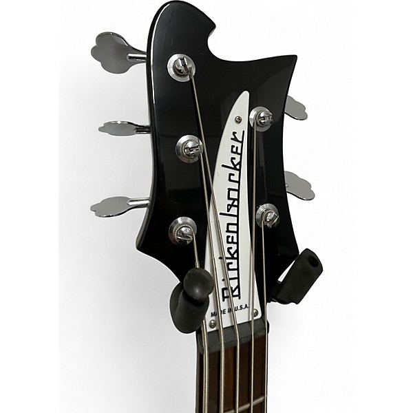 Used Richenbacker 4003 5 STRING Black Electric Bass Guitar