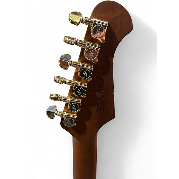 Used Harley Benton GUITAR MAX FUSION NATURAL WALNUT Solid Body Electric Guitar